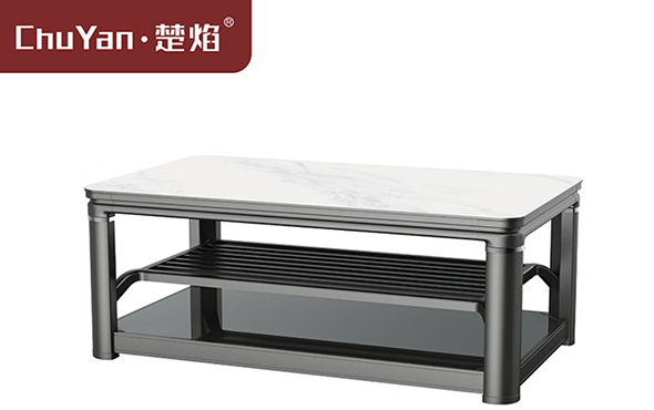 尊龙官方高端升降茶几电暖桌 茶几智能升降电器Y24-1-爵士白[固定中层]